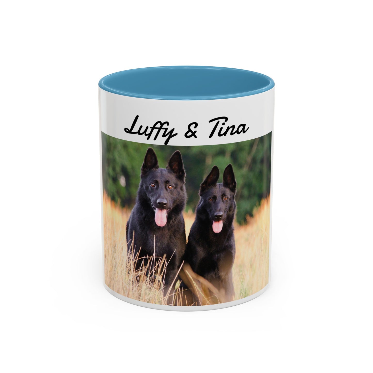 Custom Pet Photo Accent Coffee Mug