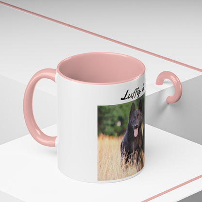 Custom Pet Photo Accent Coffee Mug