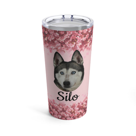 Sakura Pet Photo Tumbler