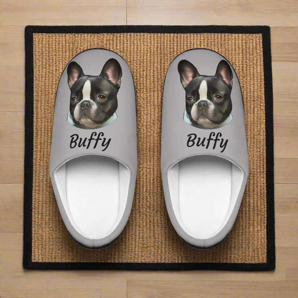 Pet Cartoon Headshot Indoor Slippers