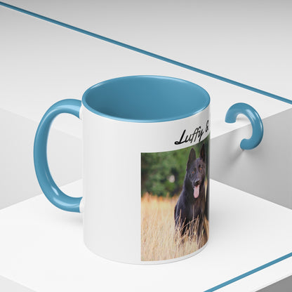 Custom Pet Photo Accent Coffee Mug