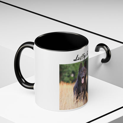 Custom Pet Photo Accent Coffee Mug