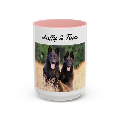 Custom Pet Photo Accent Coffee Mug