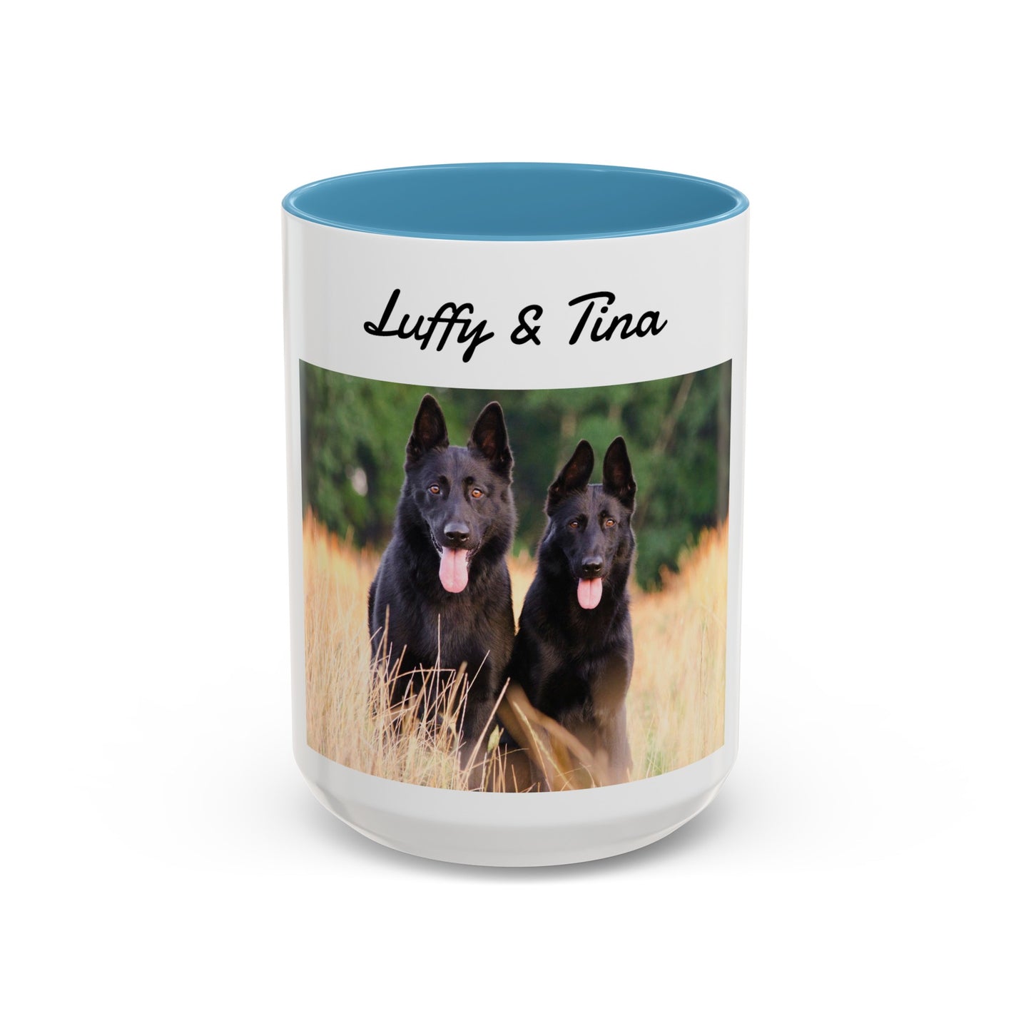 Custom Pet Photo Accent Coffee Mug