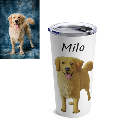 Custom Cartoon Pet Tumbler 20oz