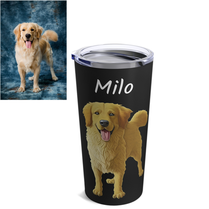 Custom Cartoon Pet Tumbler 20oz