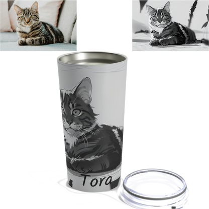 Custom Pet Sketch Tumbler 20oz