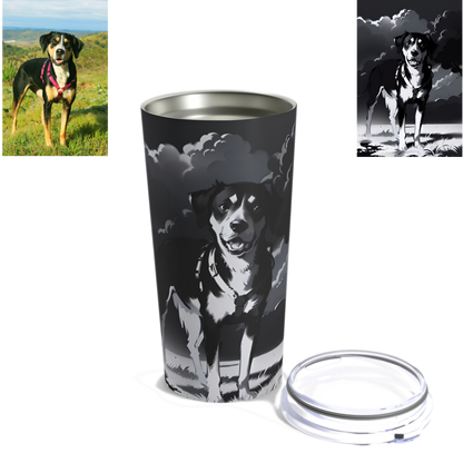 Custom Pet Sketch Tumbler 20oz