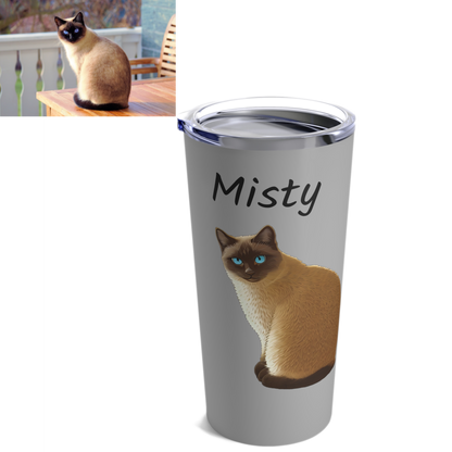 Custom Cartoon Pet Tumbler 20oz