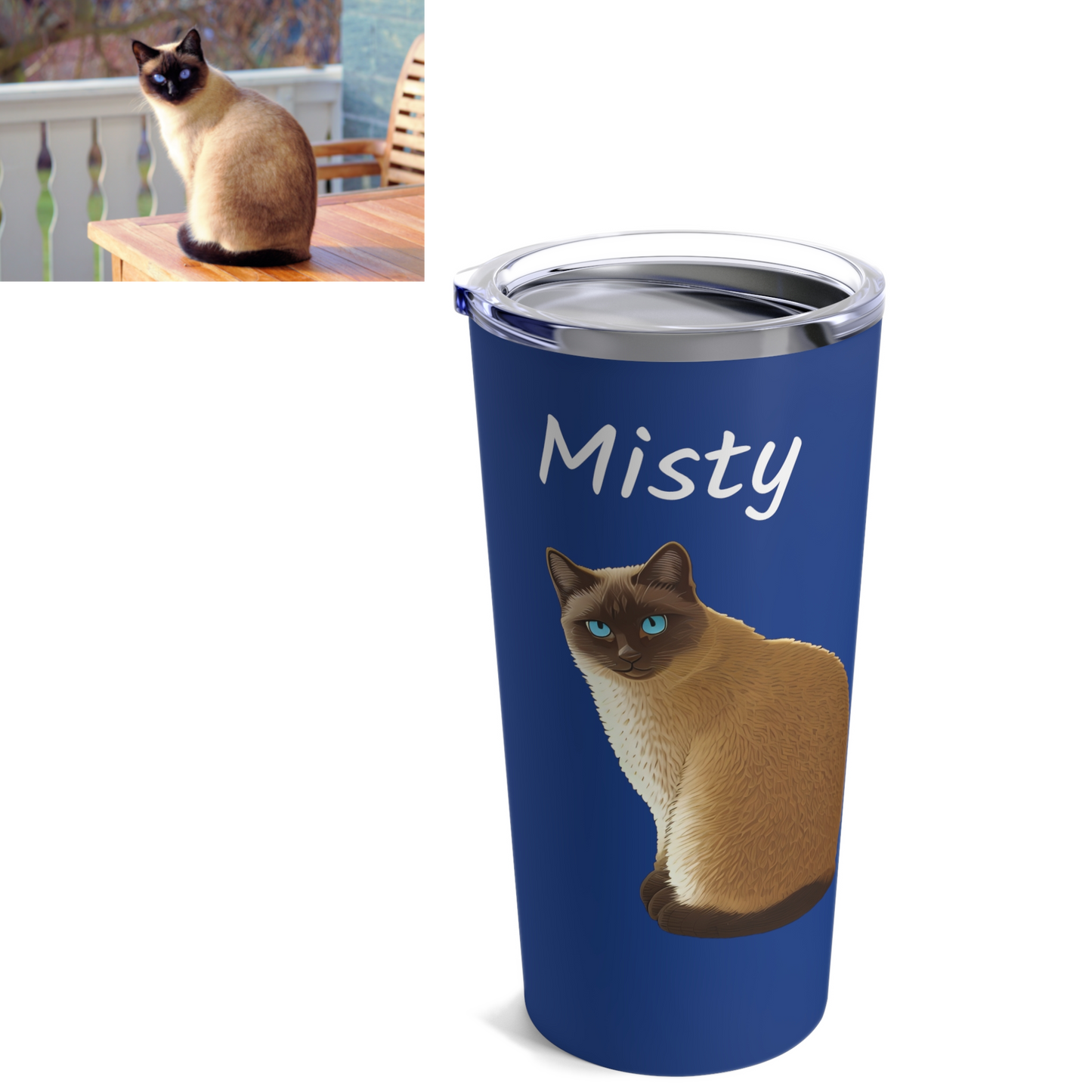 Custom Cartoon Pet Tumbler 20oz