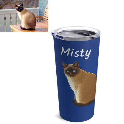 Custom Cartoon Pet Tumbler 20oz