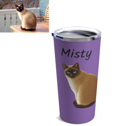 Custom Cartoon Pet Tumbler 20oz